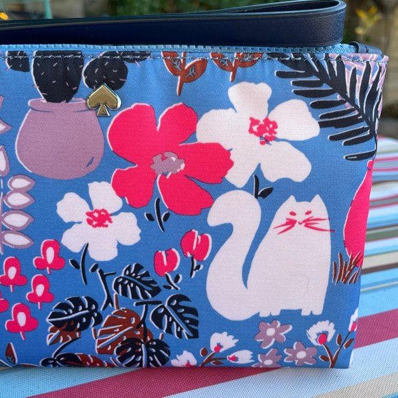 SOLD  KATE SPADE "Jae Garden Cat" Kitty Wristlet - Picture 3 of 8